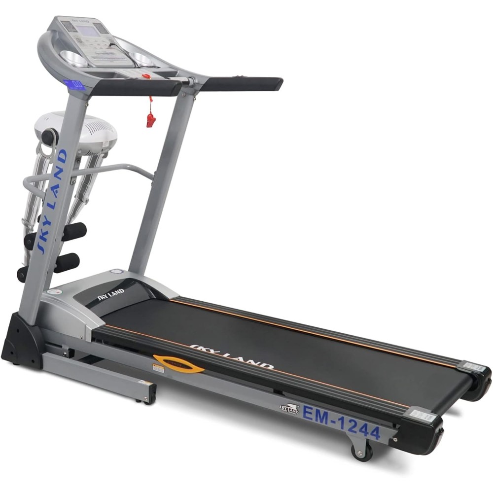 Skyland Foldable Treadmill (5 HP Peak) For Home Use - Automatic Incline, Hi-Fi Speaker