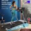 SKY LAND Treadmill 4HP Peak Motor, 28-Level Auto Incline, Foldable Running Machine with TFT Touchscreen Display, WiFi Connectivity, Shock Absorption & Bluetooth – Treadmill for Home Use EM-1286