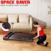 SKY LAND Treadmill Walking Pad 2HP, Under Desk Walking Pad for Home & Office, Quiet Running Machine with Zwift App, Remote Control & LED Display, EM-1306