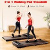 SKY LAND Treadmill Walking Pad 2HP, Under Desk Walking Pad for Home & Office, Quiet Running Machine with Zwift App, Remote Control & LED Display, EM-1306