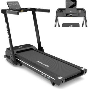 SKY LAND Foldable Treadmill | Motorized with Bluetooth & App Support | Adjustable Incline Options | Max User Weight Up to 120k